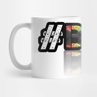 Hashtag Bruh - Trendy Slang Abstract Typography Mug